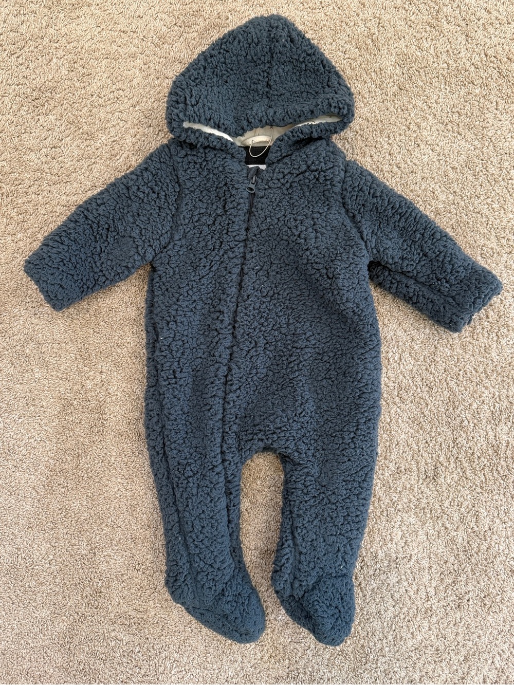 Zara Faux Shearling Jumpsuit 3-6 Months